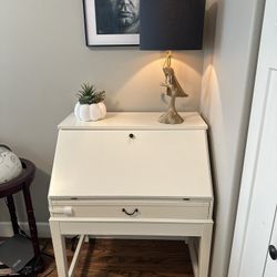 Like New White Secretary Desk IKEA