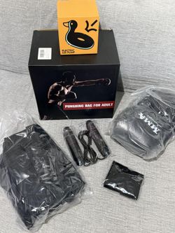 New Freestanding Punching Bag with Stand & Boxing Gloves – 70