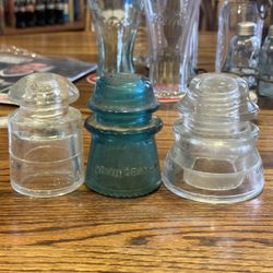Antique Glass Insulators (3)