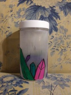 Hand Painted Container