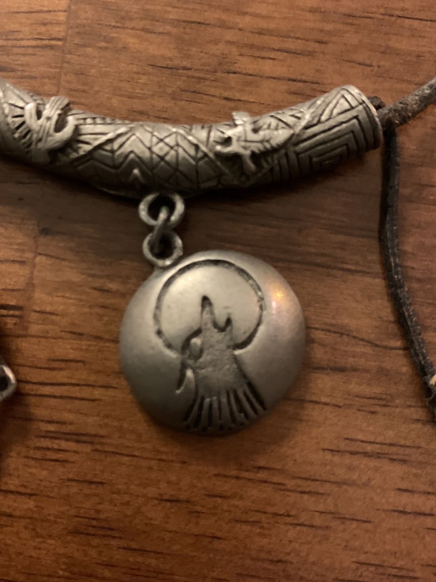 Necklace Wolf Design Charm