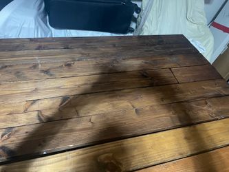 Table for sale rustic solid wood folding legs