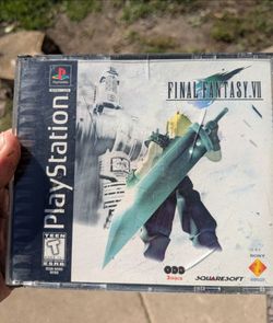 Final Fantasy 7 VII PS1 CIB Black Label Sony PlayStation 1 1997