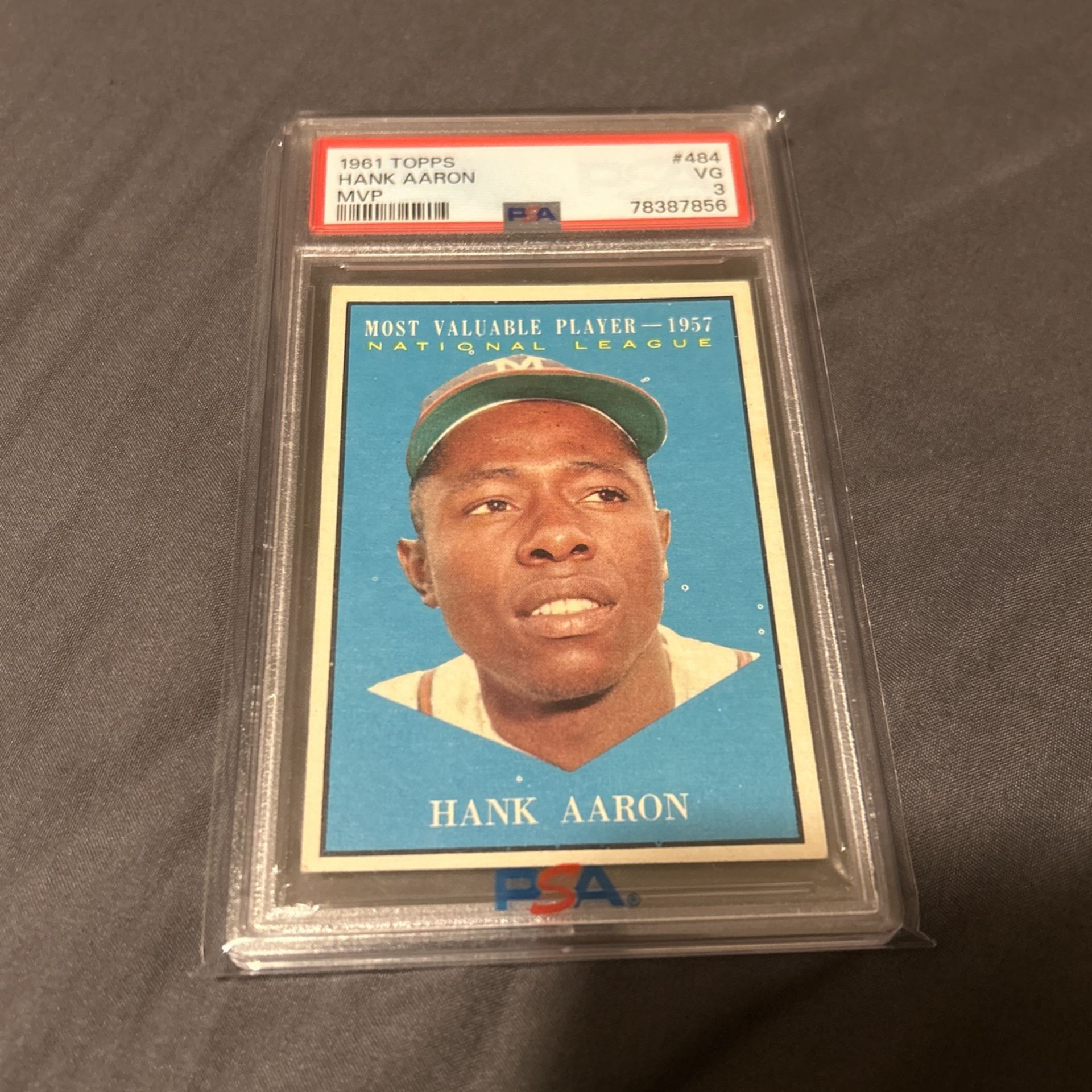 1961 Hank Aaron MVP PSA 3