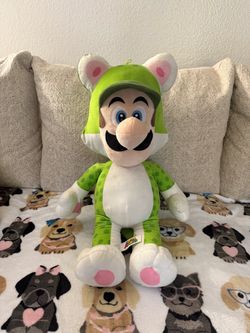 Green Plush Luigi Character - Cozy Frog Costume