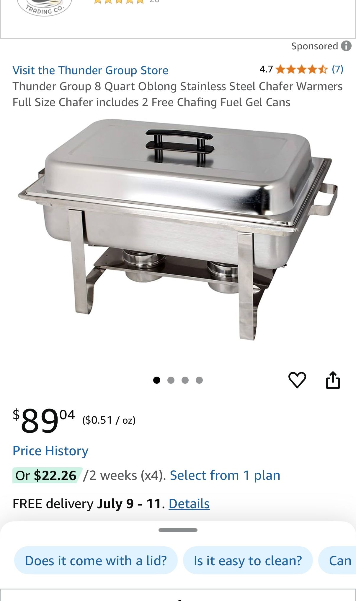Chafing Dish Brand New