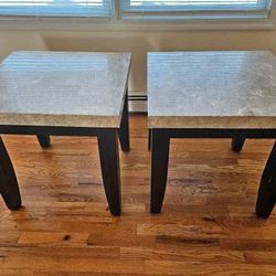 2 Marble Coffee End Tables