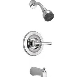 Delta B114900C Foundations Single-Handle 1-Spray Tub & Shower Faucet, Chrome