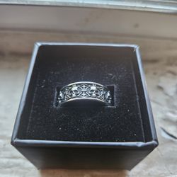 GTHIC Skull Badass Stainless Steel Band Ring Size 12