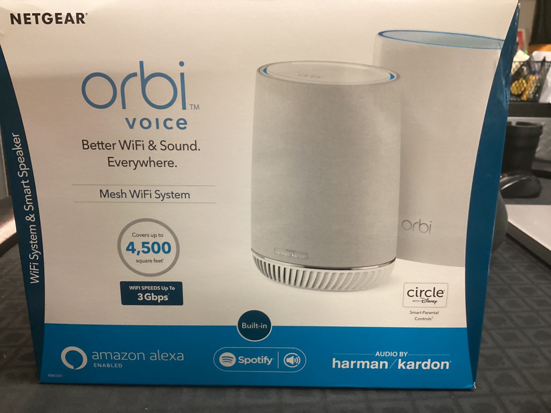 Netgear Orbi WiFi Mesh System w/Router