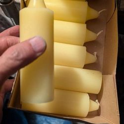 Coach candles 5" tall, yellow