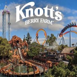 Knott’s Tickets. Meet at Park. Fast Lane. Parking.