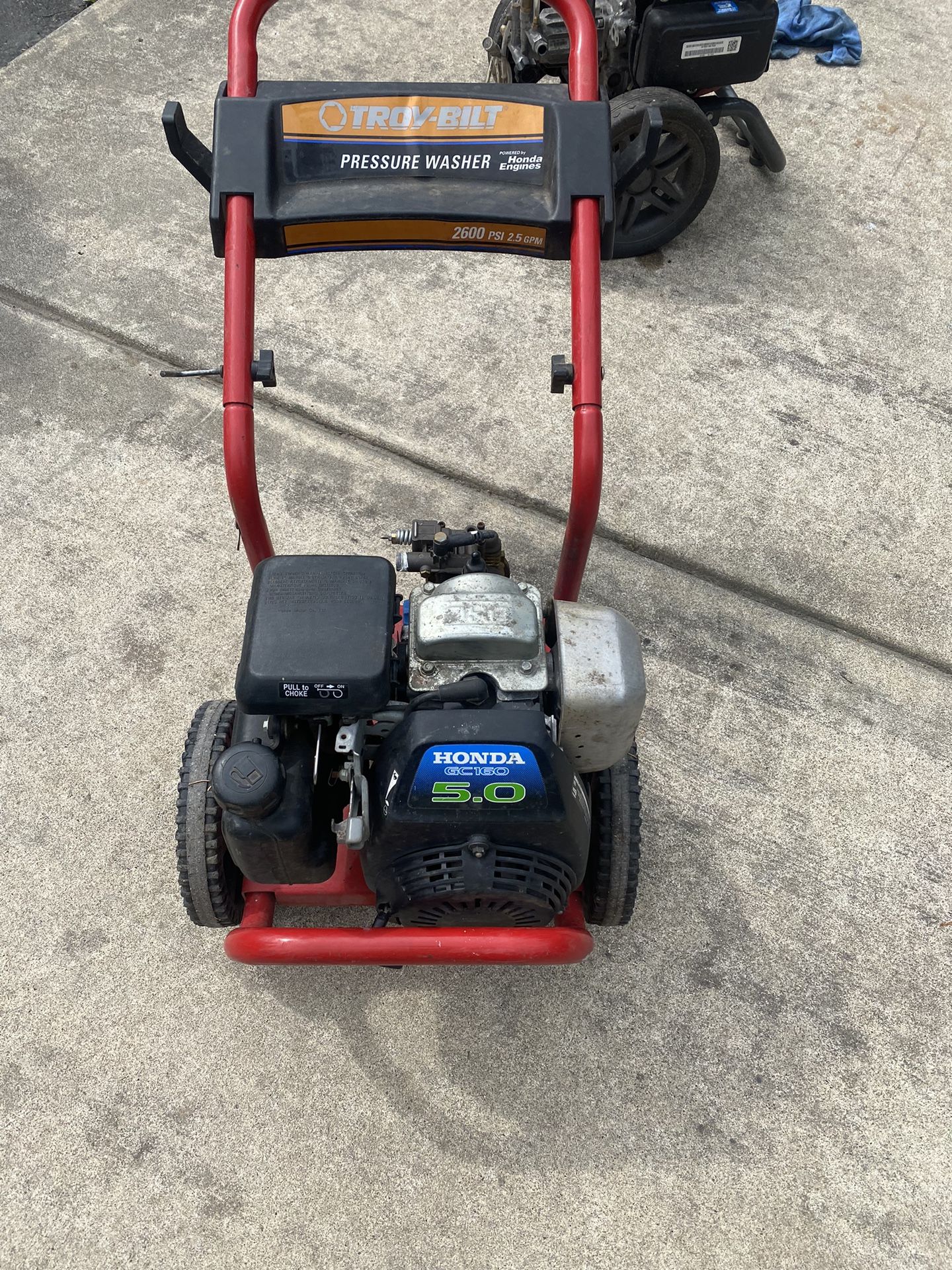 Troy Bilt Pressure Washer 