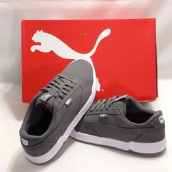 Puma Men's Skate Sneaker Available in Gray Size 11