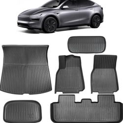 Brand new!Complete 6 piece Car Floor Mats for Tesla 2020-2026 Y(Juniper) as well