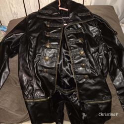 Women's faux leather jacket size large