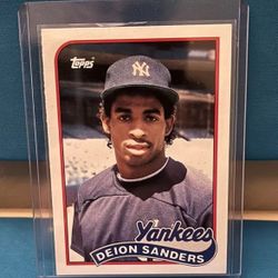 Deion Sanders Star Baseball Player - 1989 Topps Traded #110T