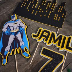 Multiple Layer Cake Topper Batman