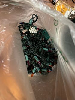 2 strings of Colored Christmas lights