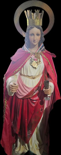 6 ft saint Barbara statue