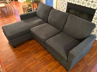 Sofa couch - blue/grey