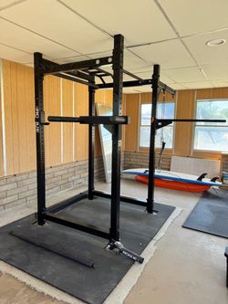 Used ROGUE RML-490 POWER RACK with Accessories