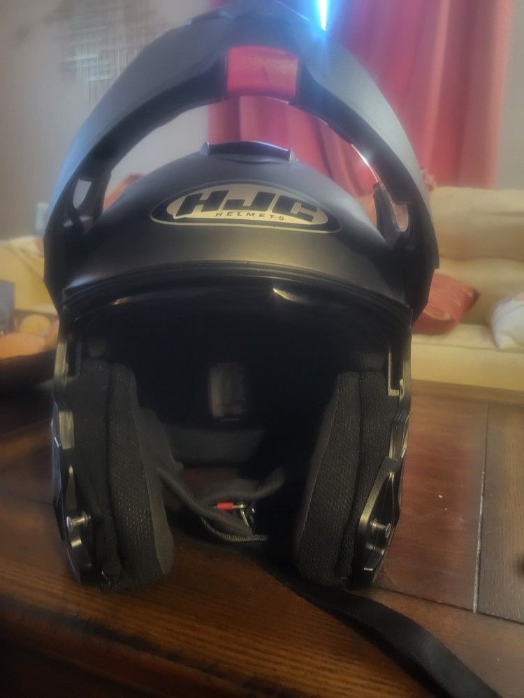 HJC Modular Motorcycle Helmet With Visor Size LARGE