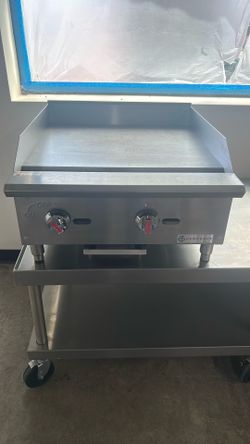 New 24” Griddle, 2 Burners 60,000 BTUs