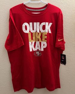 SF 49ers QUICK LIKE KAP COLIN KAEPERNICK NIKE  T-SHIRT Size XL New with Tag