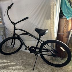 Ladies, White Amsterdam, Three Speed And Men’s Black Beach Cruiser