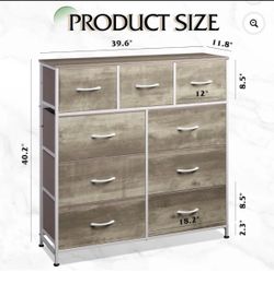 WLIVE 9-Drawer Dresser,