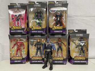 Marvel Legends Avengers Infinity War Thanos Wave with 2-Pack Loki and Corvus Glaive