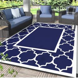 GENIMO 6' x 9' Outdoor Rug Waterproof for Patio For Sale $24.00 50%+ OFF Retail $49.99 NEW IN BOX