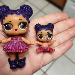 LOL Surprise Dolls Limited Edition Big Surprise Doll Rare Purple Queen & Lil Sis