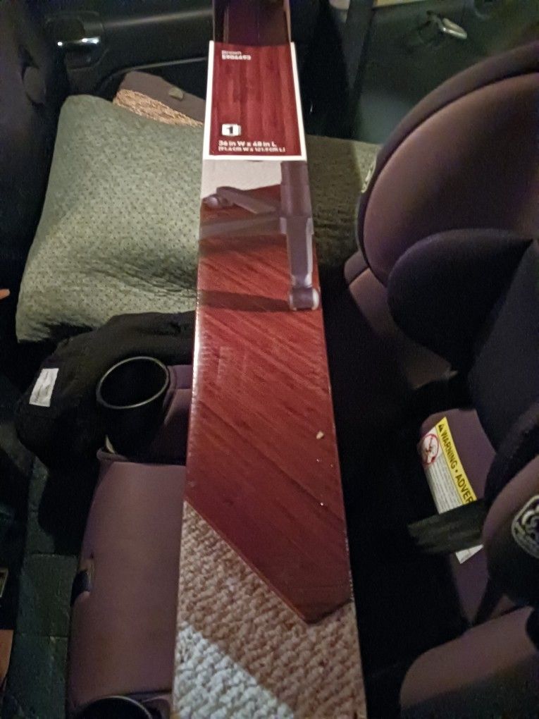 BRAND NEW IN BOX MED SZ ROLL UP BAMBO WOOD CHAIR MAT PAID 129 SELL 25 FINAL PRICE