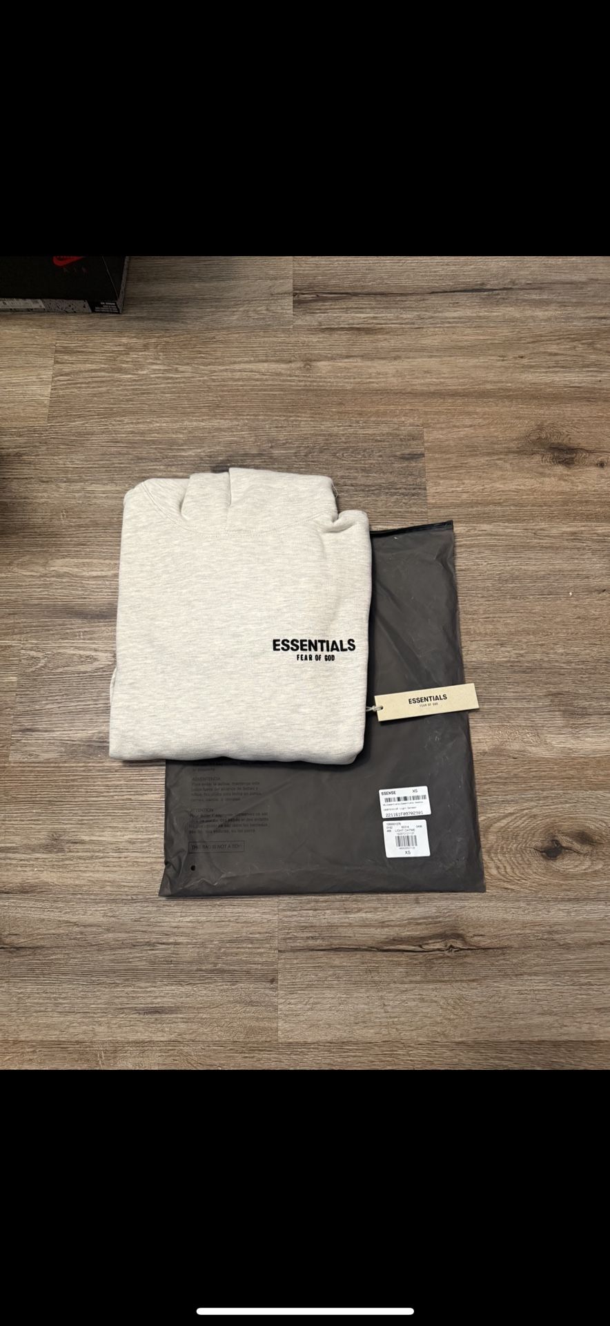 Essentials Fear Of God Hoodie Light Oat FW22