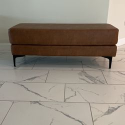 Cognac Ottoman/Bench 