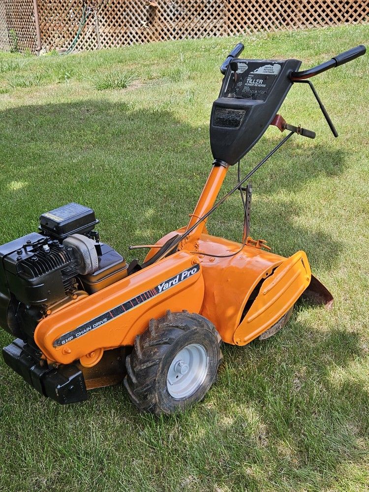 YARD PRO --5HP. REAR TINE - GARDDEN TILLER