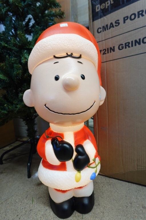 Charlie Brown “Santa” 22‑in Lighted Blow Mold Christmas Decoration