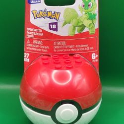 MEGA Construx Pokémon Poké Ball Buildable Figures – Sprigatito Build, Play & Display