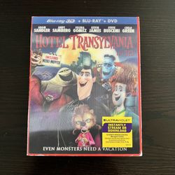 Hotel Transylvania Children’s 3D Blu-Ray, Blu-Ray, DVD Movies w/ Slipcover