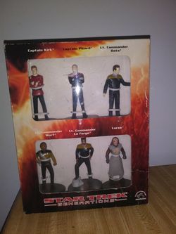 VINTAGE STAR TREK GENERATIONS COLLECTIBILE FIGURINES