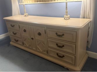 Stanley Furniture Vintage Mediterranean bedroom set three pieces dresser, armoire nightstand Vintage Mediterranean bedroom set - three pieces- dresser