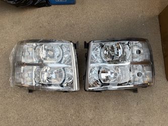 07-13 Chevy Silverado Chrome Clear Headlights