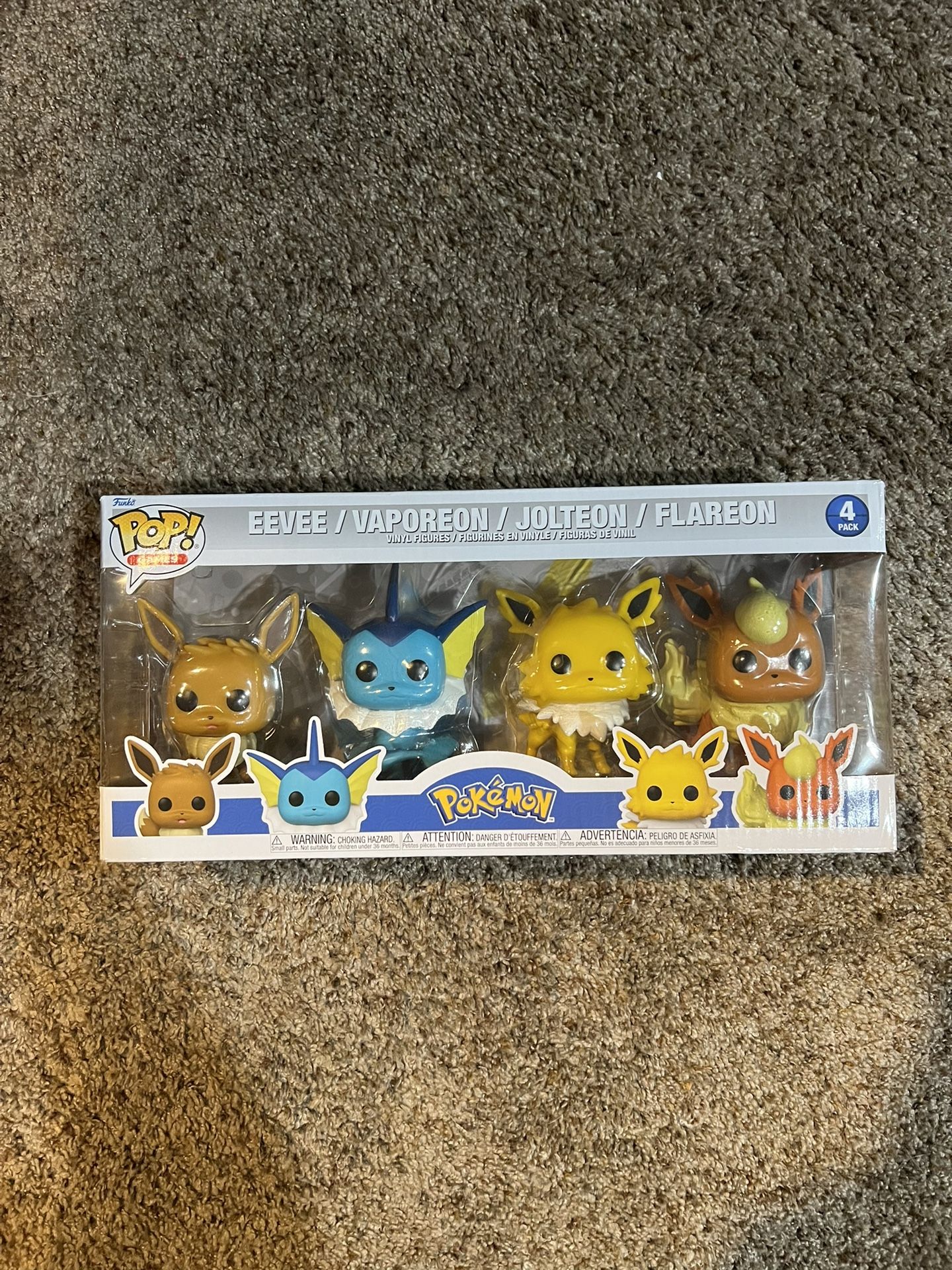 Funko Pop! Games Pokemon Eevee, Vaporeon, Jolteon and Flareon 4