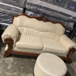 Leather Sofa 