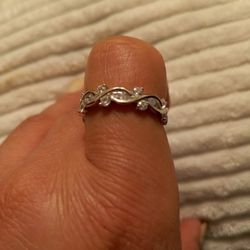 Sterling Silver Eternity Band