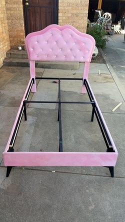 twin size frame with mattress