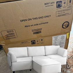 New! Modular Sectional Sofa with Ottoman