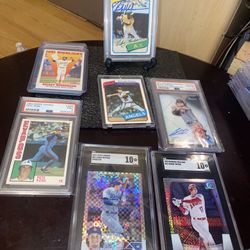 Huge Sports Collection Slabbed Cards Some Older Cards New Era Cards Signed Magic Jonson Jersey Jim Palmer And Mo Vaughn Signed Baseball Pokémon Cards 